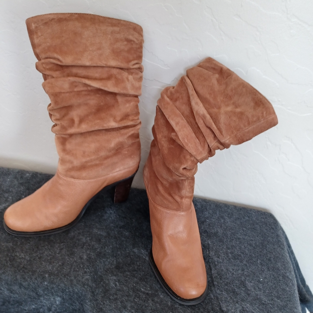 Leather/suede boots